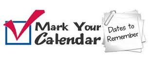 Mark your Calendar
