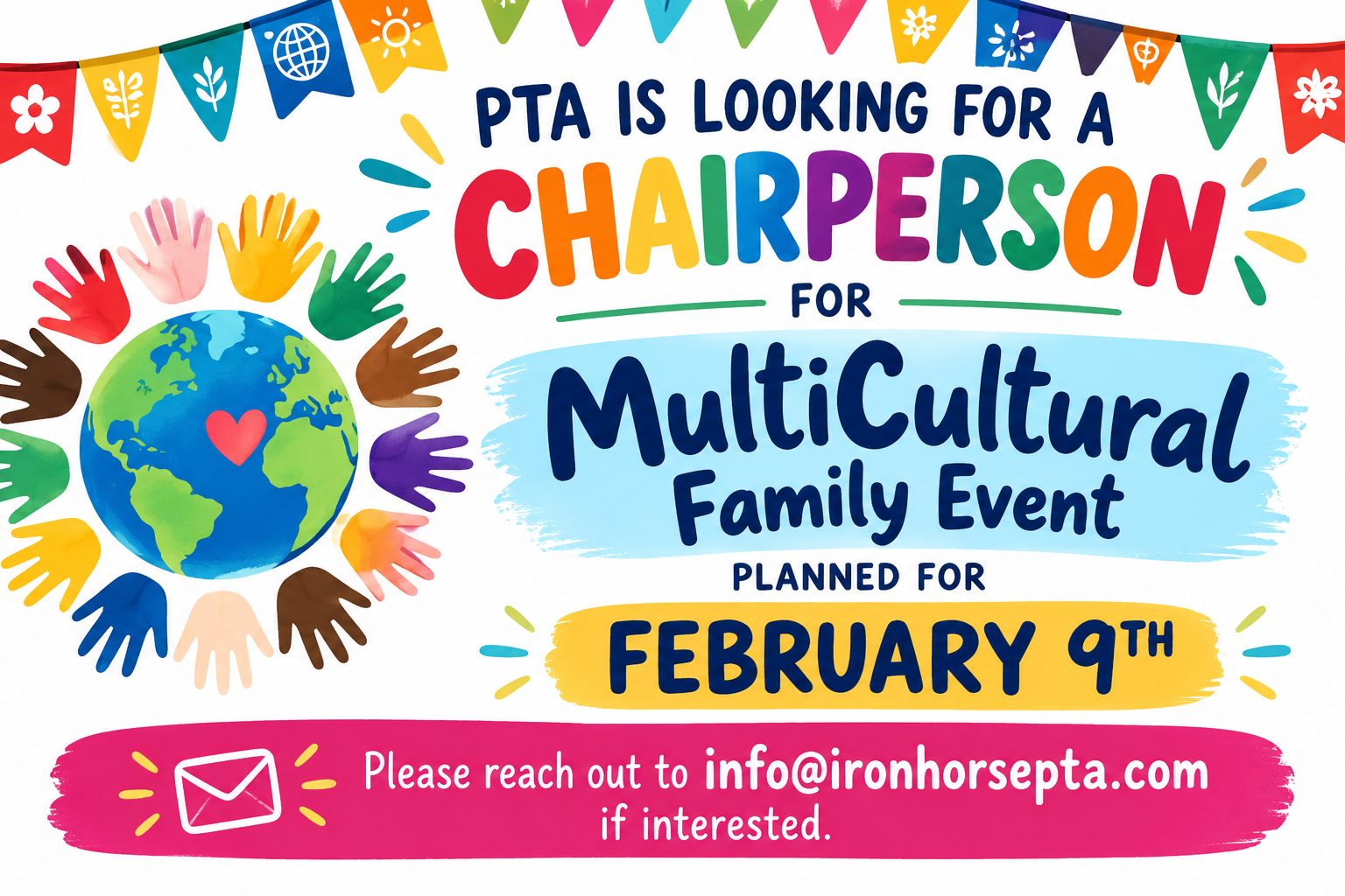 IH PTA is looking for Committee Chairpersons and Members