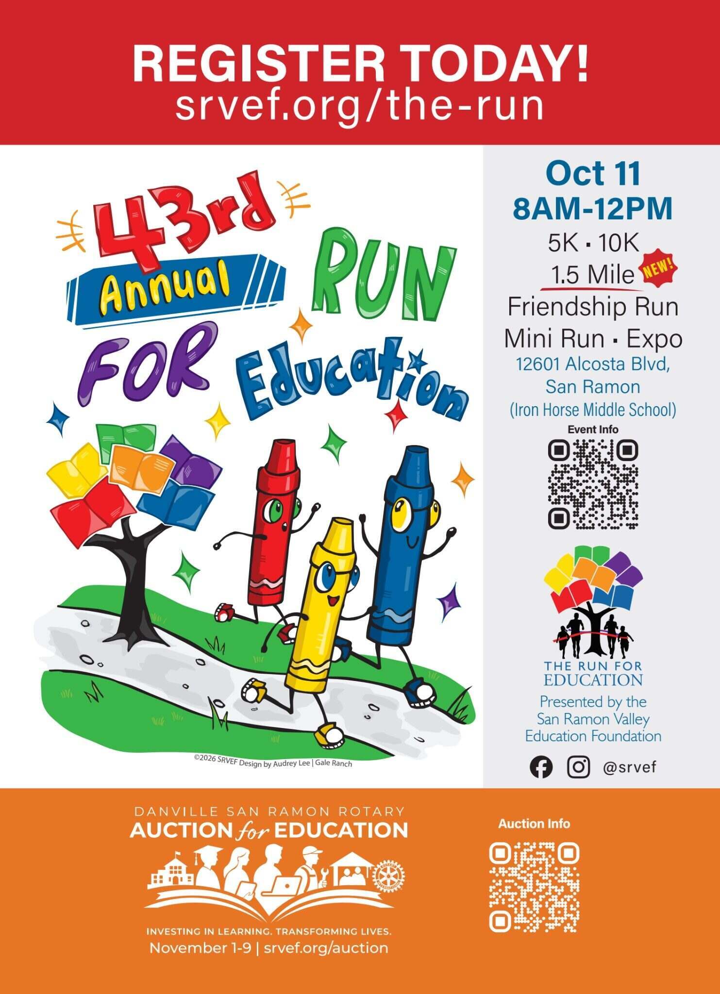 43rd Annual Run for Education - Register Today!