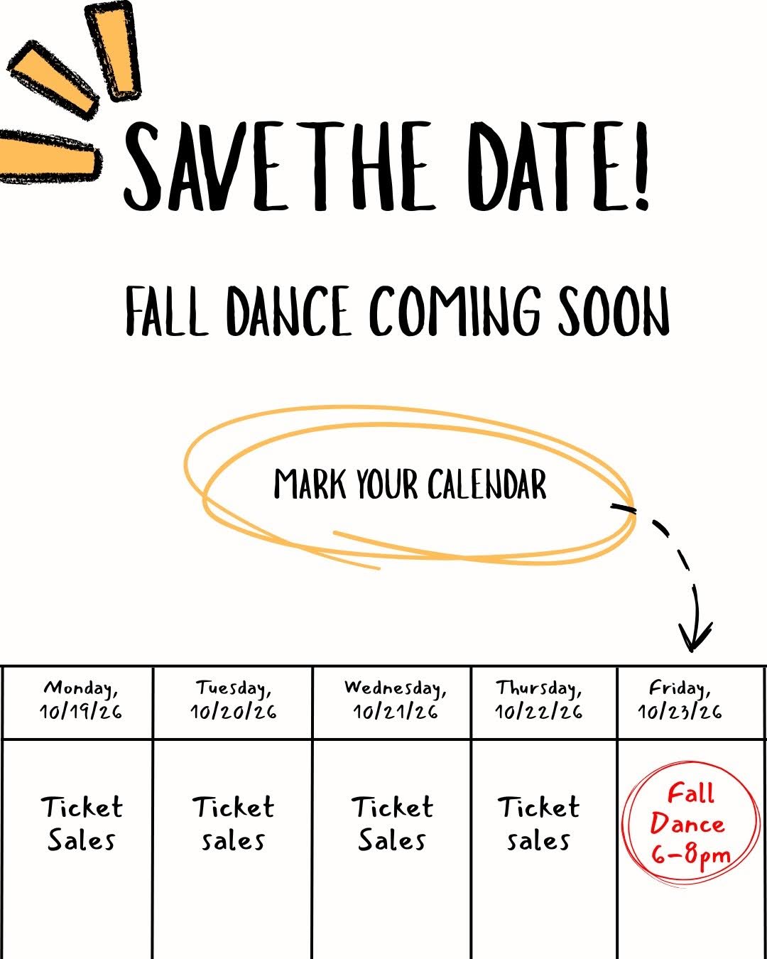 Fall Dance - Save the Date