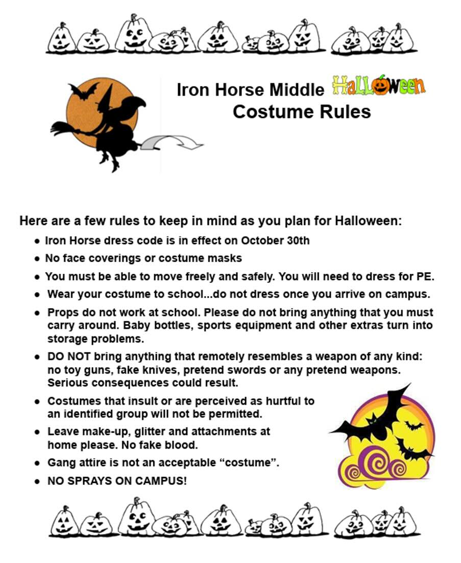 IH Halloween Costume Rules