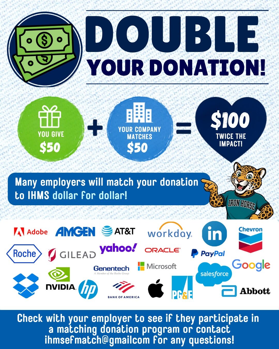 Double your Donation - Corporate Matching