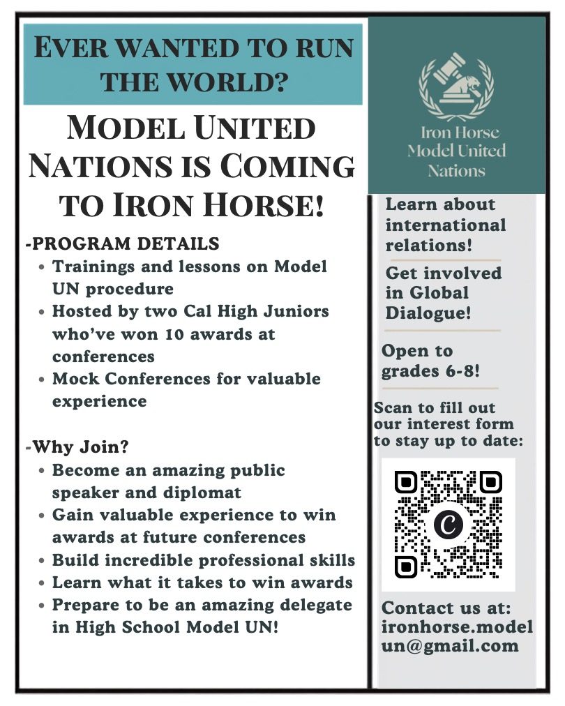 Model United Nations is Coming to Iron Horse!