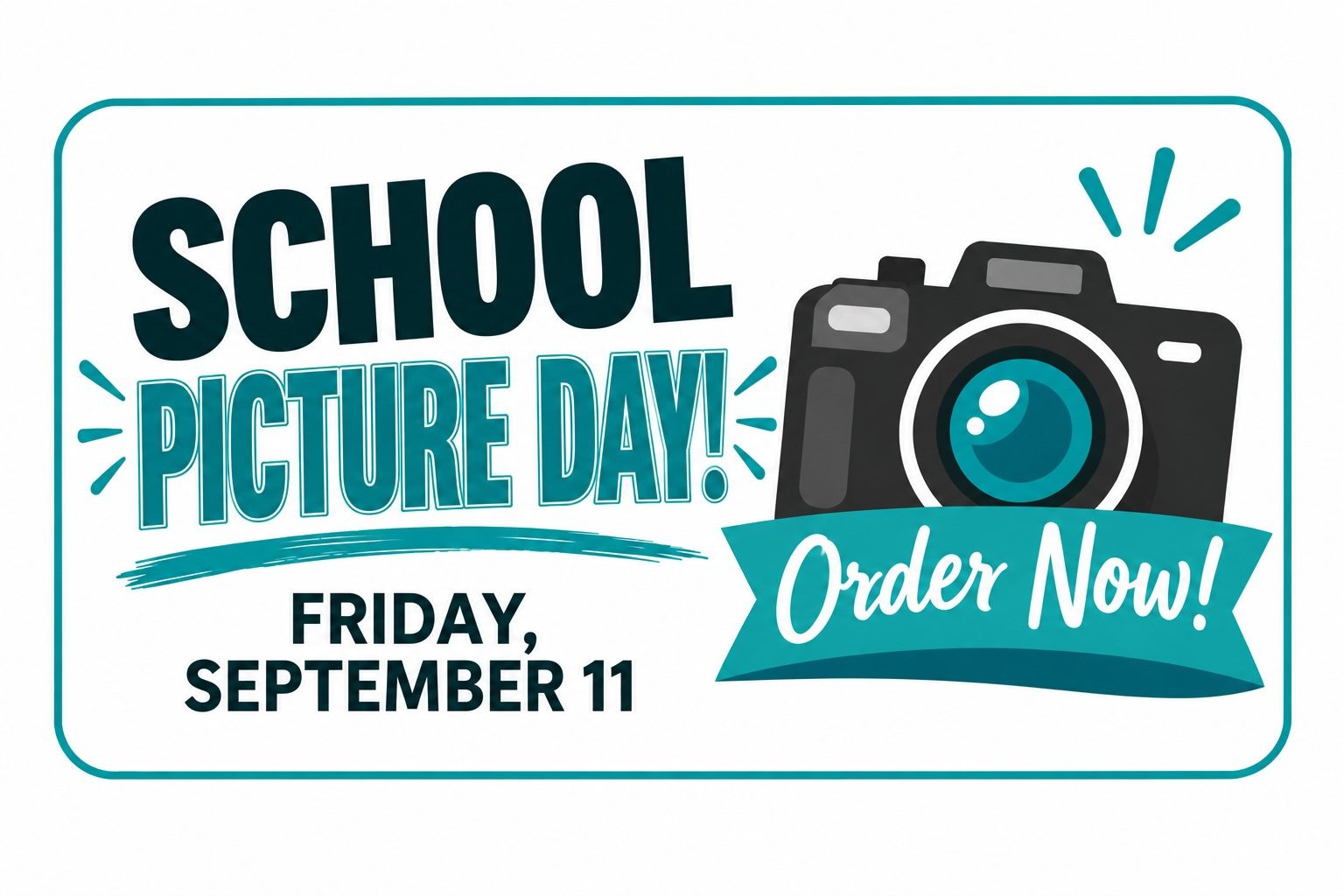 School Picture Day - Friday September 11th